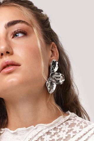 Half Flower Drop Earring