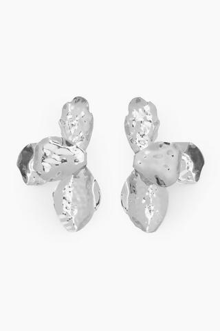 Half Flower Drop Earring