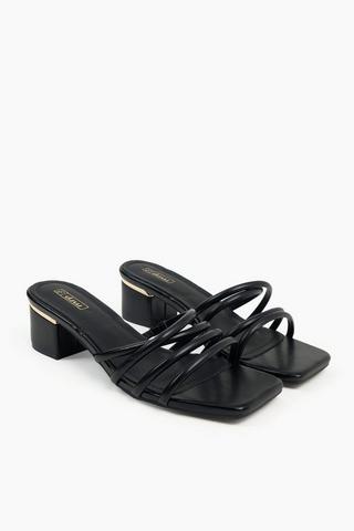Strappy Block Heel