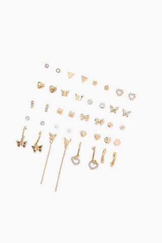 20 Pack Stud And Hoop Earrings