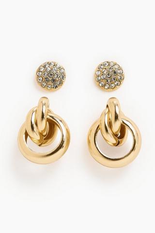 2 Pack Stud Earrings