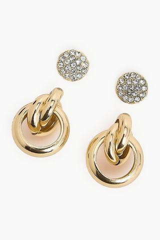 2 Pack Stud Earrings