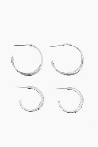 2 Pack Hoop Earrings