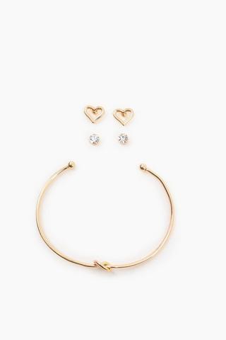 Earring And Collar Necklace Set