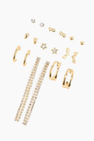 20 Pack Stud And Hoop Earrings