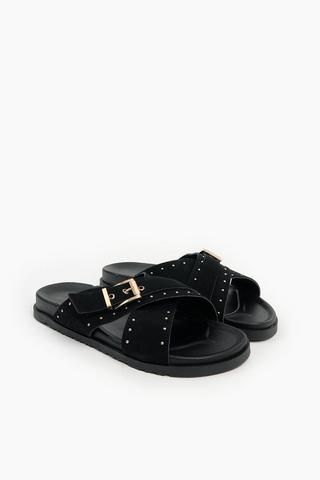 Stud Cross-over Strap Slides