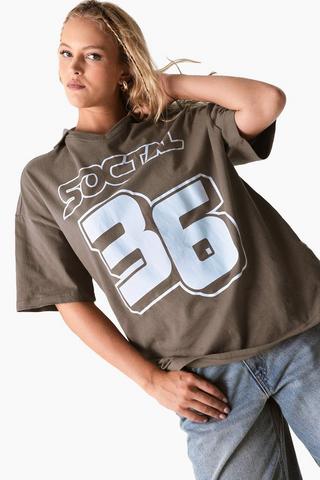 Oversized Sports T-Shirt