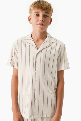 Textured Stripe Shirt