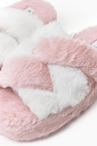 Crossover Fluffy Slipper
