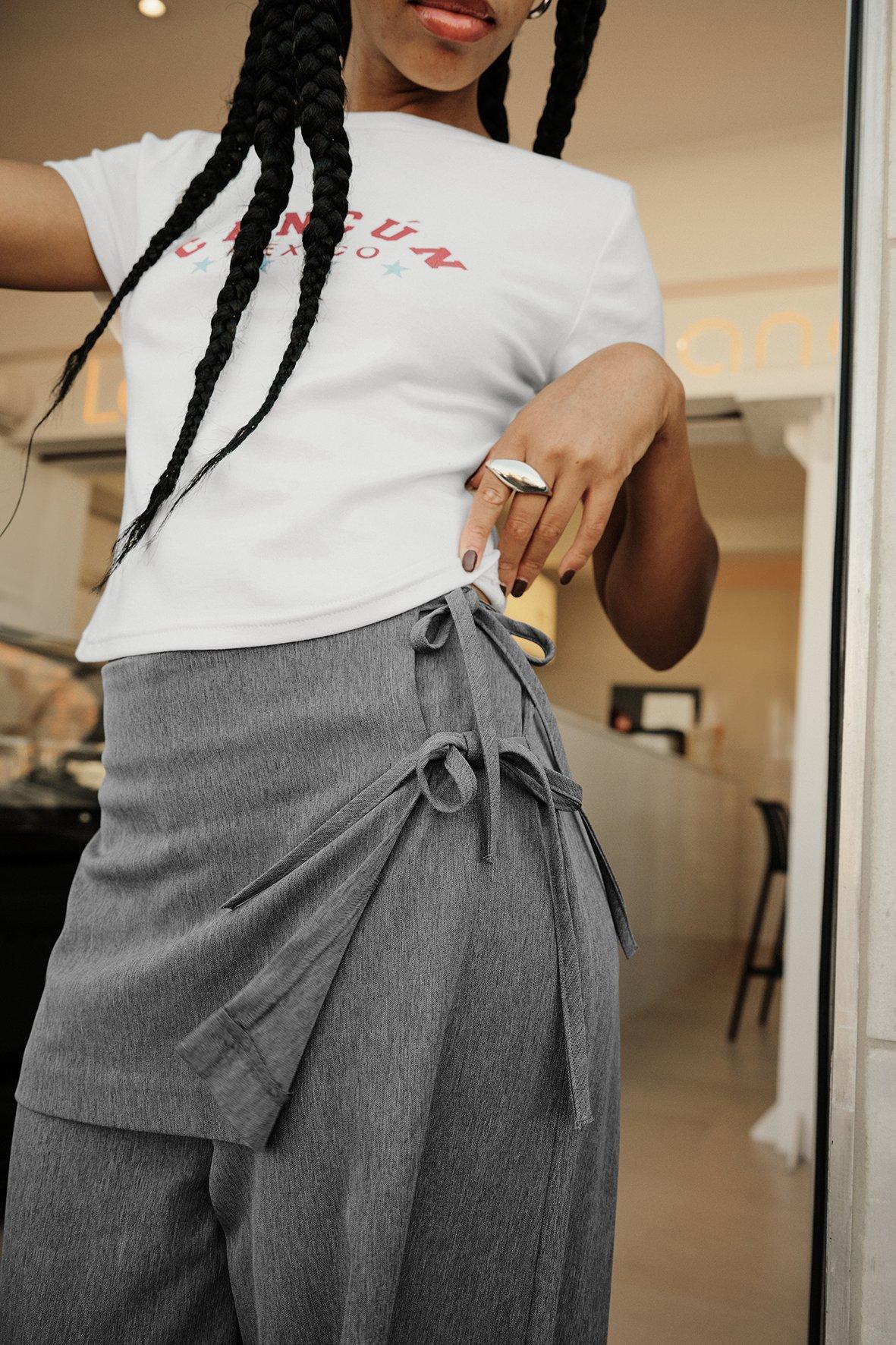 Layered Skirt Pants