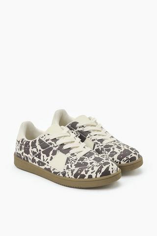 Cow Print Retro Sneakers