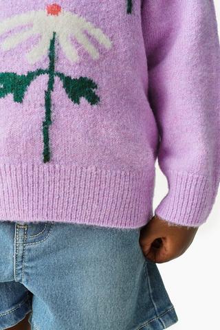 Floral Knit Pullover