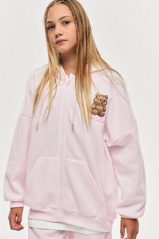 Oversized Zip Through Hoodie