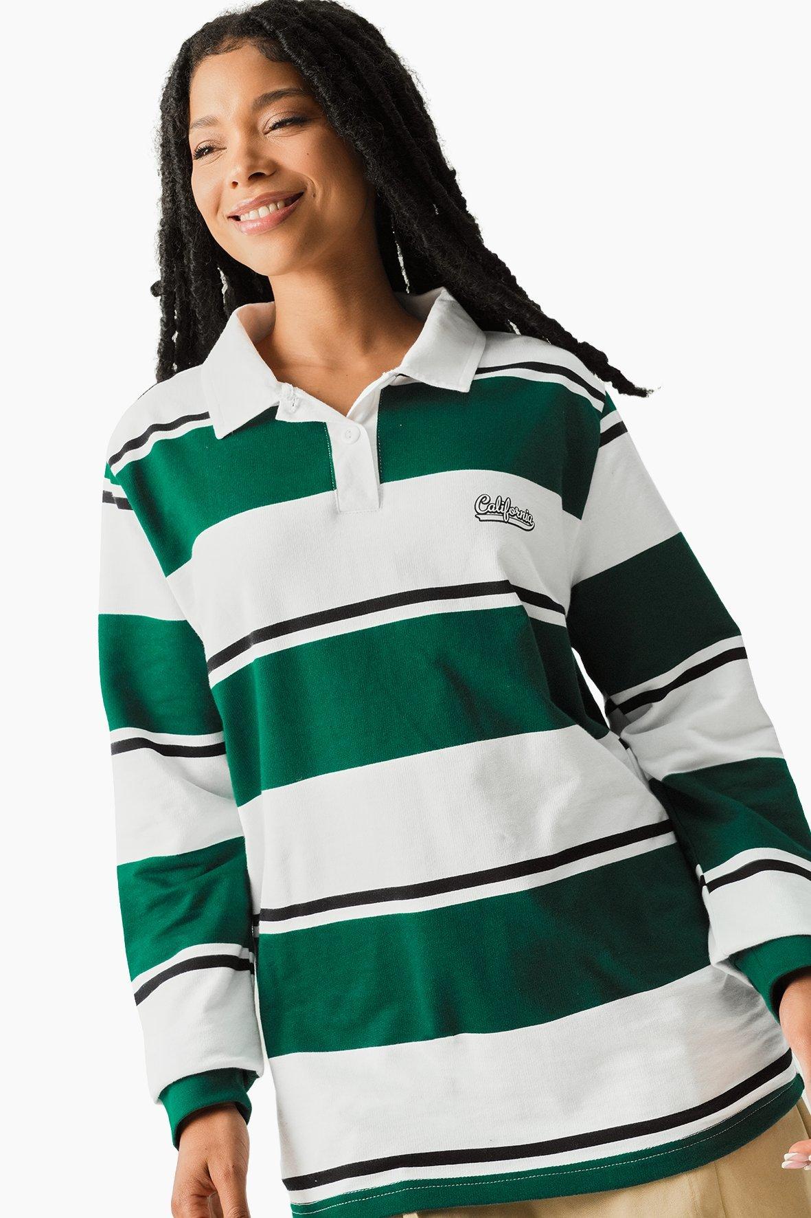Stripe Rugby Pullover