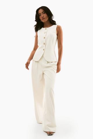 Tailored Wide Leg Pants