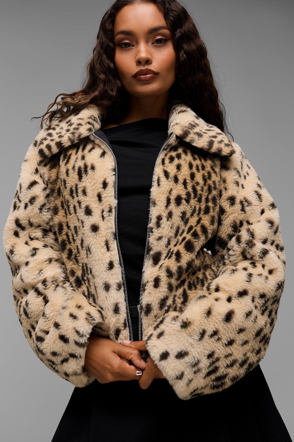Leopard Faux Fur Jacket