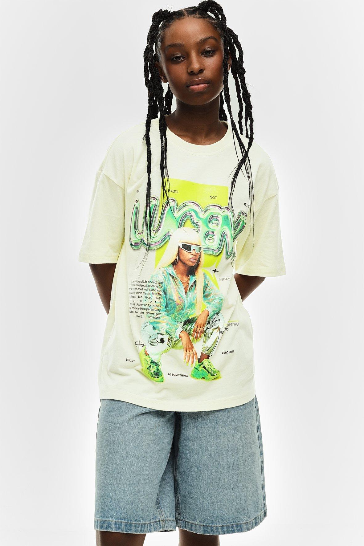 トップス SHAREEF PAINT PT BIG SHIRTS Oversized T-Shirt
