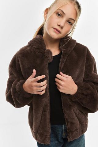 Fur Bomber Jacket