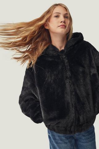 Fur Bomber Jacket