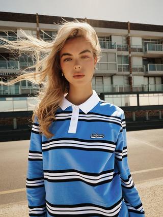 Stripe Rugby Pullover