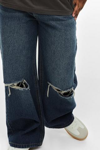 Rigid Wide Leg Denim