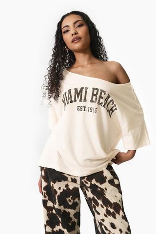 Off The Shoulder Oversized T-shirt