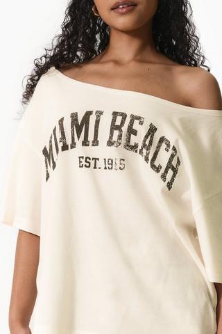 Off The Shoulder Oversized T-shirt
