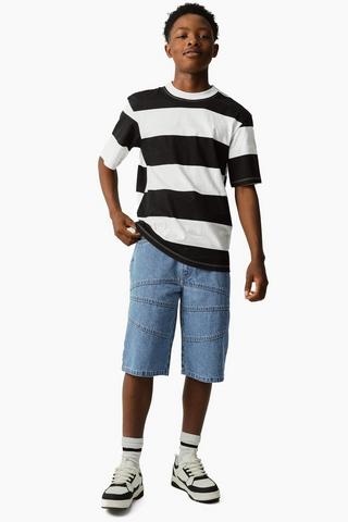 Relaxed Denim Shorts