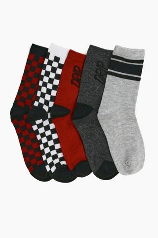 5 Pack Socks