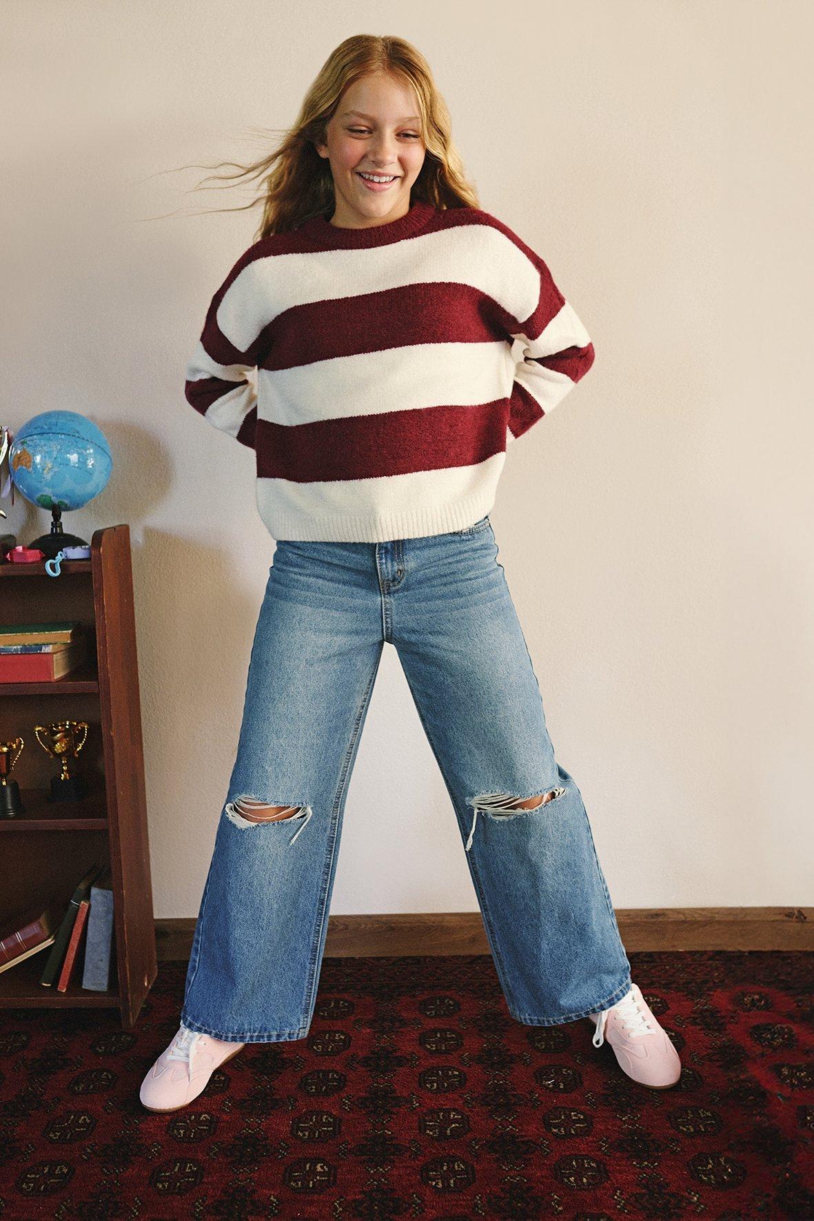 Rigid Wide Leg Denim