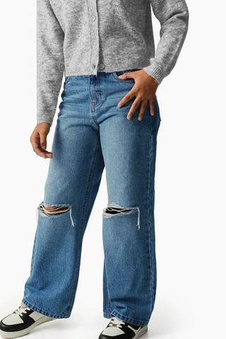 Rigid Wide Leg Denim