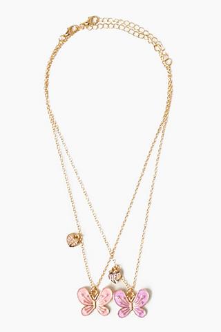 2 Pack Best friend Necklace Set