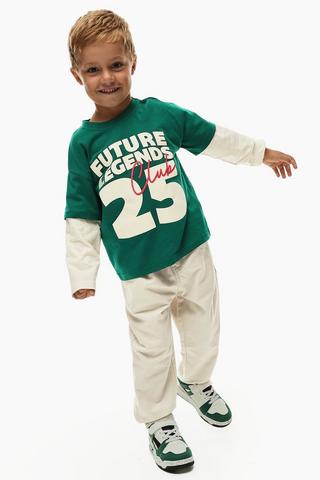 Straight Pleated Chino