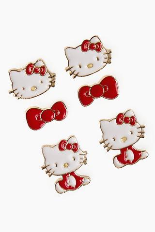 6 Pack Hello Kitty Earrings