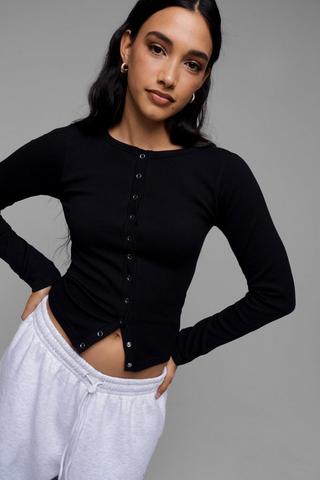 Seamless Button-Up Top