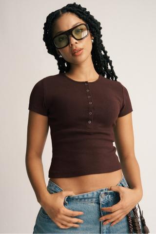 Henley Fitted Top