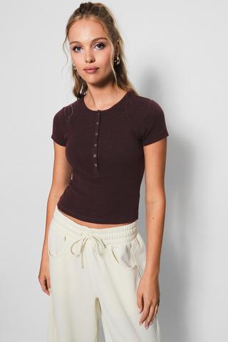 Henley Fitted Top