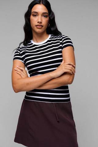 Stripe Fitted Top