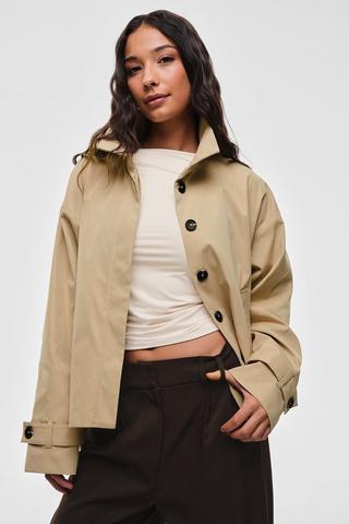 Cropped Trench Coat