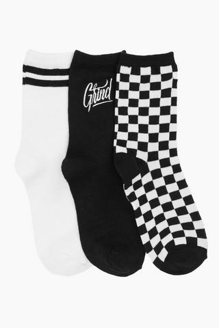 3 Pack Anklet Socks