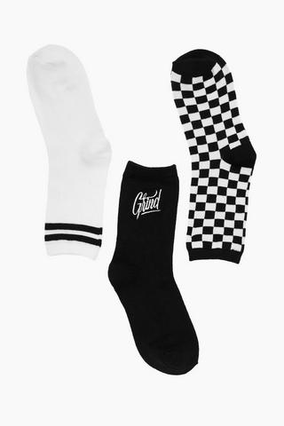 3 Pack Anklet Socks