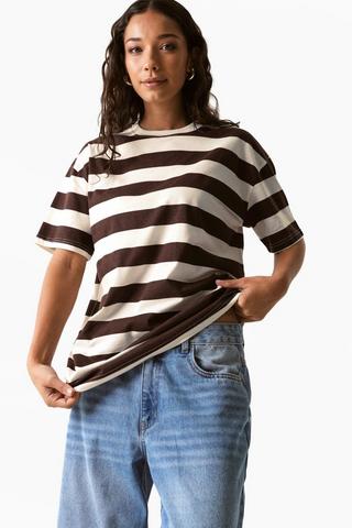 Stripe Oversized Top
