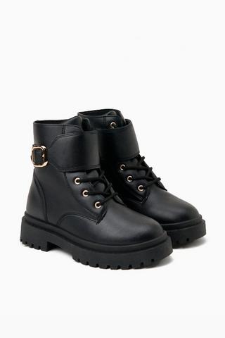Lace Up Military Boots