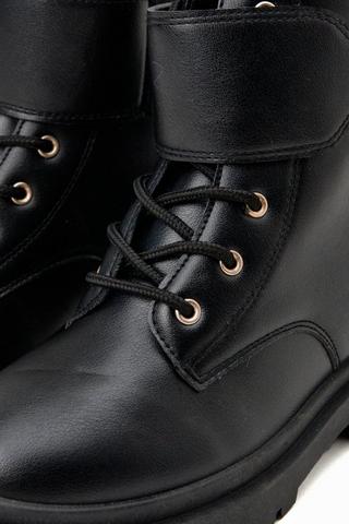 Lace Up Military Boots
