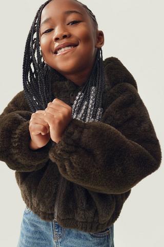 Fur Bomber Jacket