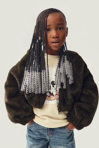 Fur Bomber Jacket