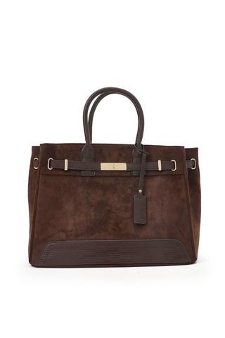Suede Tote Bag