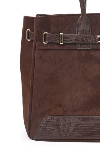 Suede Tote Bag