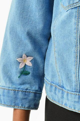 Floral Denim Jacket