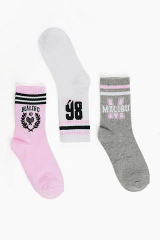 3 Pack Socks